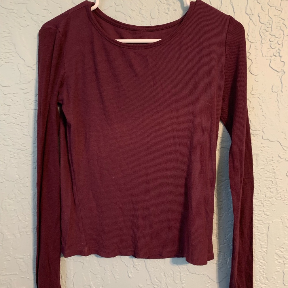 Simple long sleeve tops